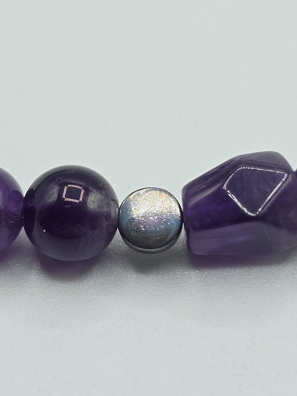 Jay King Amethyst Bead Necklace 38" Long, Mine Finds, Sterling Accent Purple DTR - Picture 4 of 8